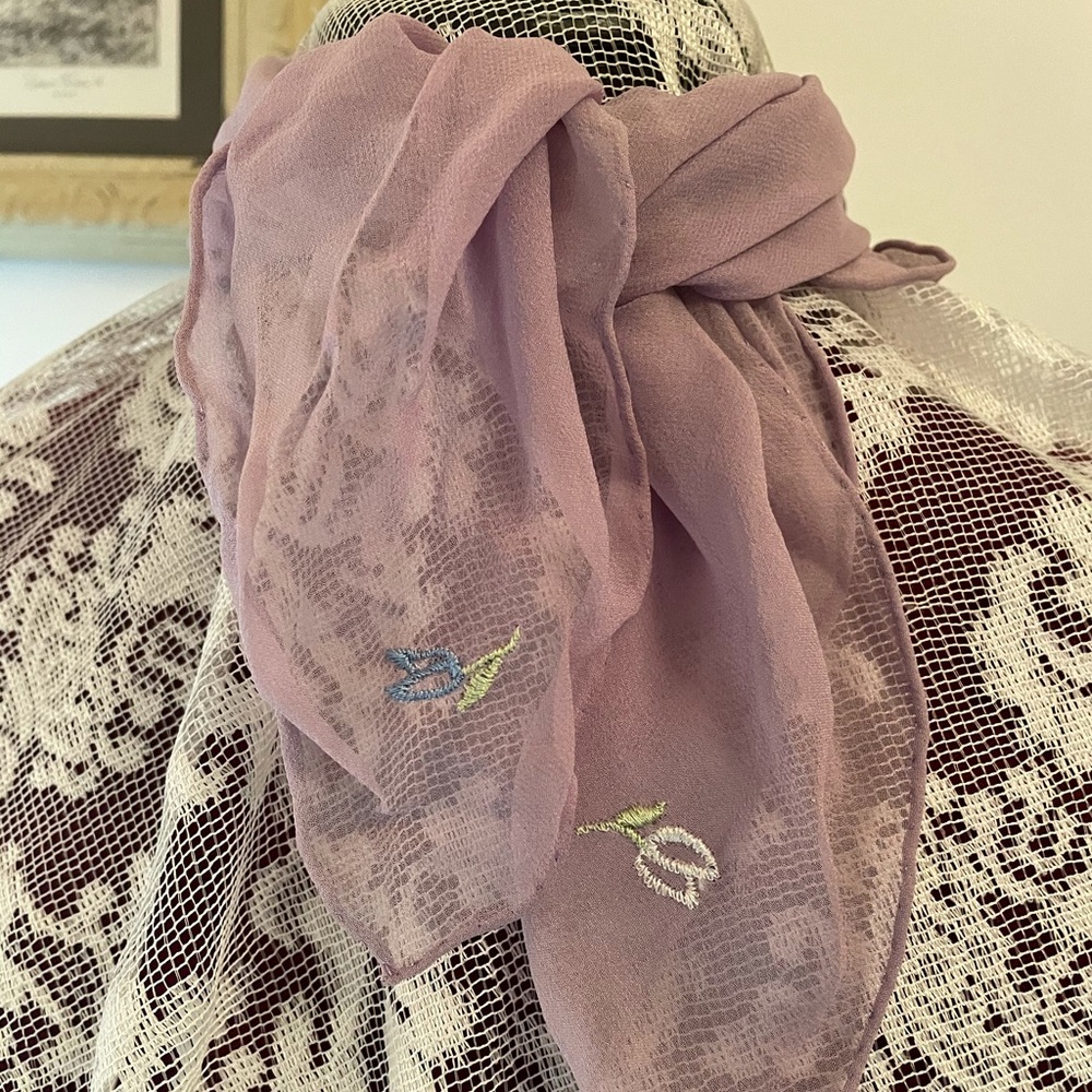 Lilac scarf